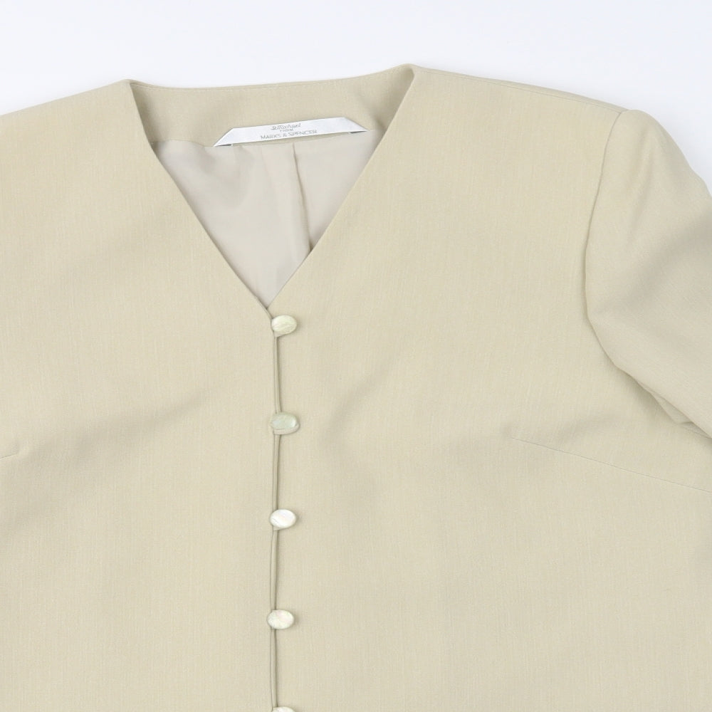 Womens UK Size 12 M&S Beige Jacket