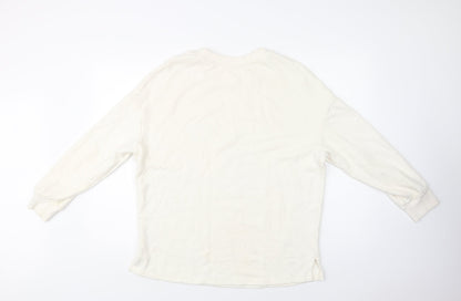F&F Womens Ivory  Cotton Top Lounge Set Size 10   - Weekending