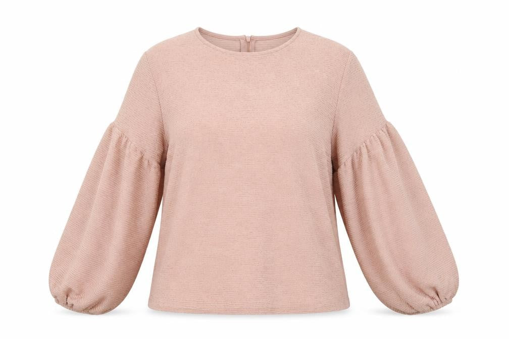 Womens UK Size L H&M Beige Basic Blouse