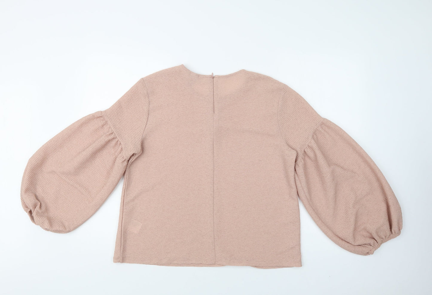 Womens UK Size L H&M Beige Basic Blouse