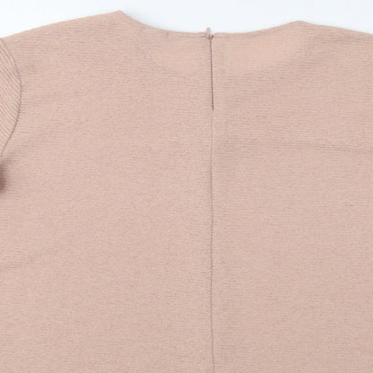 Womens UK Size L H&M Beige Basic Blouse