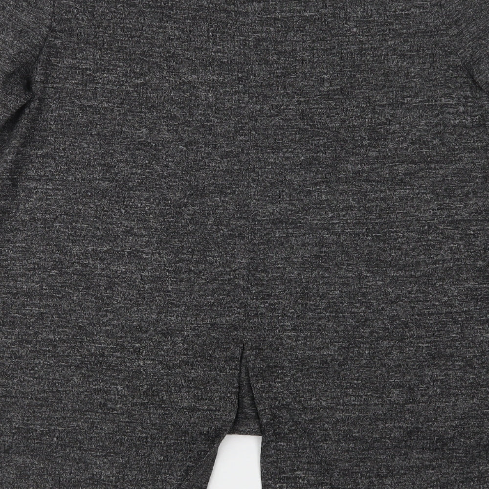 Primark Womens Grey  Polyester Basic Blouse Size L Crew Neck