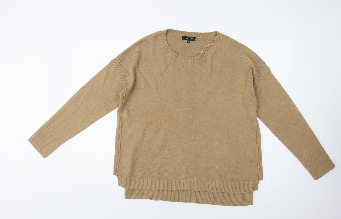 Womens UK Size M New Look Beige Pullover Jumper