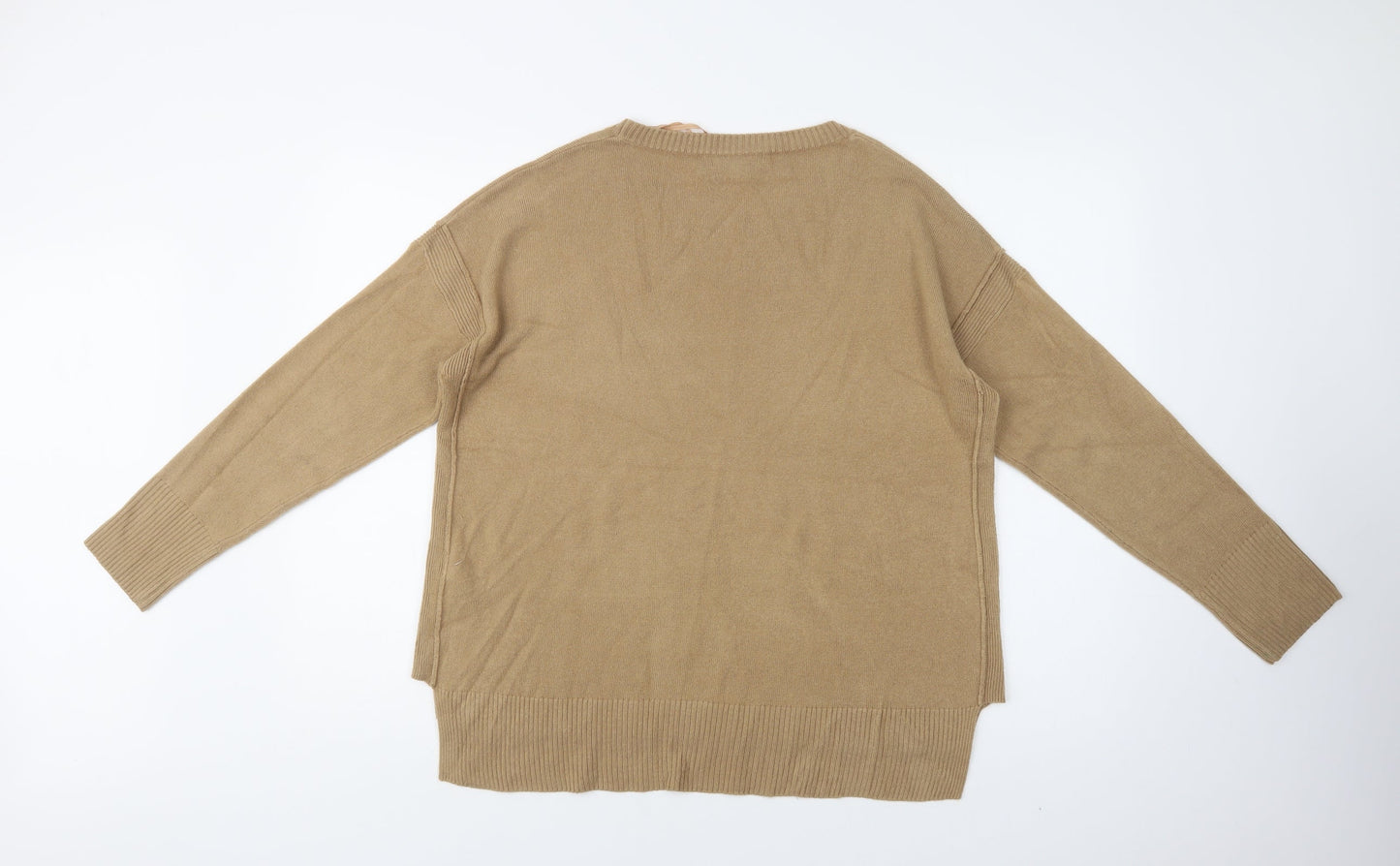 Womens UK Size M New Look Beige Pullover Jumper