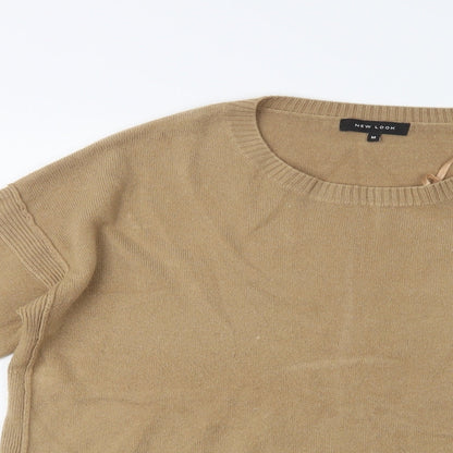 Womens UK Size M New Look Beige Pullover Jumper