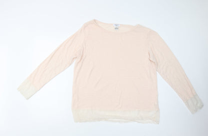 La Redoute Womens Pink  Polyester Top Pyjama Top Size 22   - Lace Detail