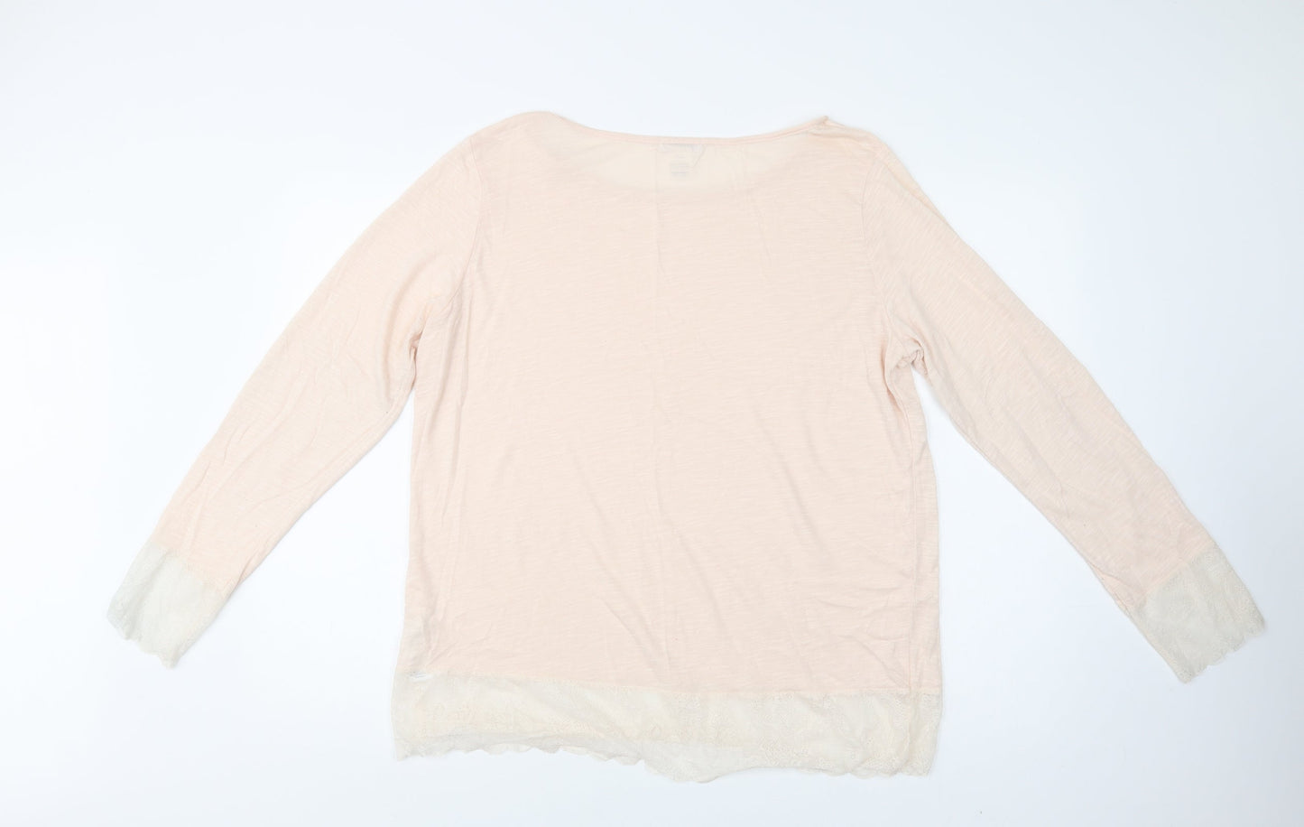 La Redoute Womens Pink  Polyester Top Pyjama Top Size 22   - Lace Detail