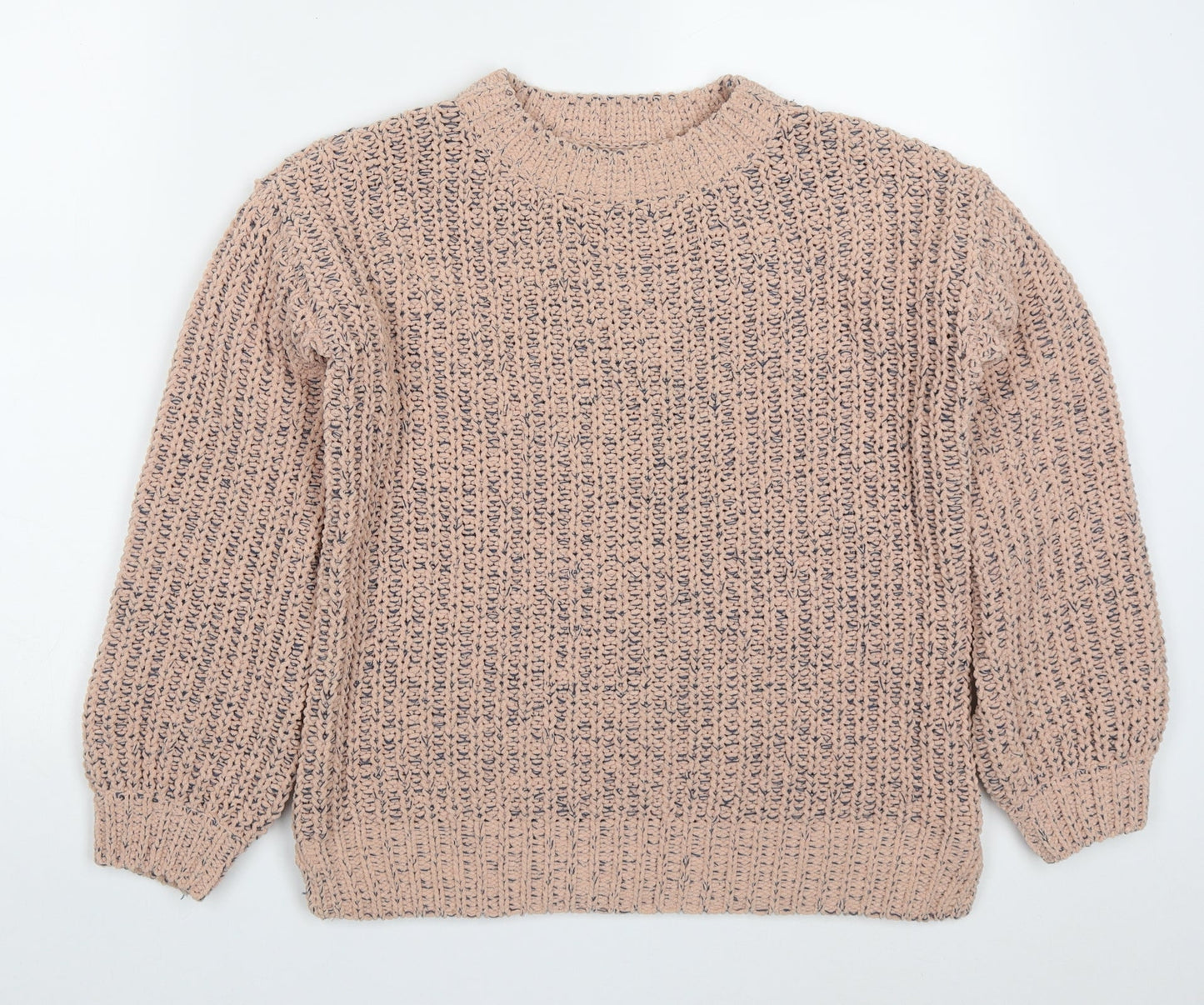 Womens UK Size S Papaya Pink Pullover Jumper