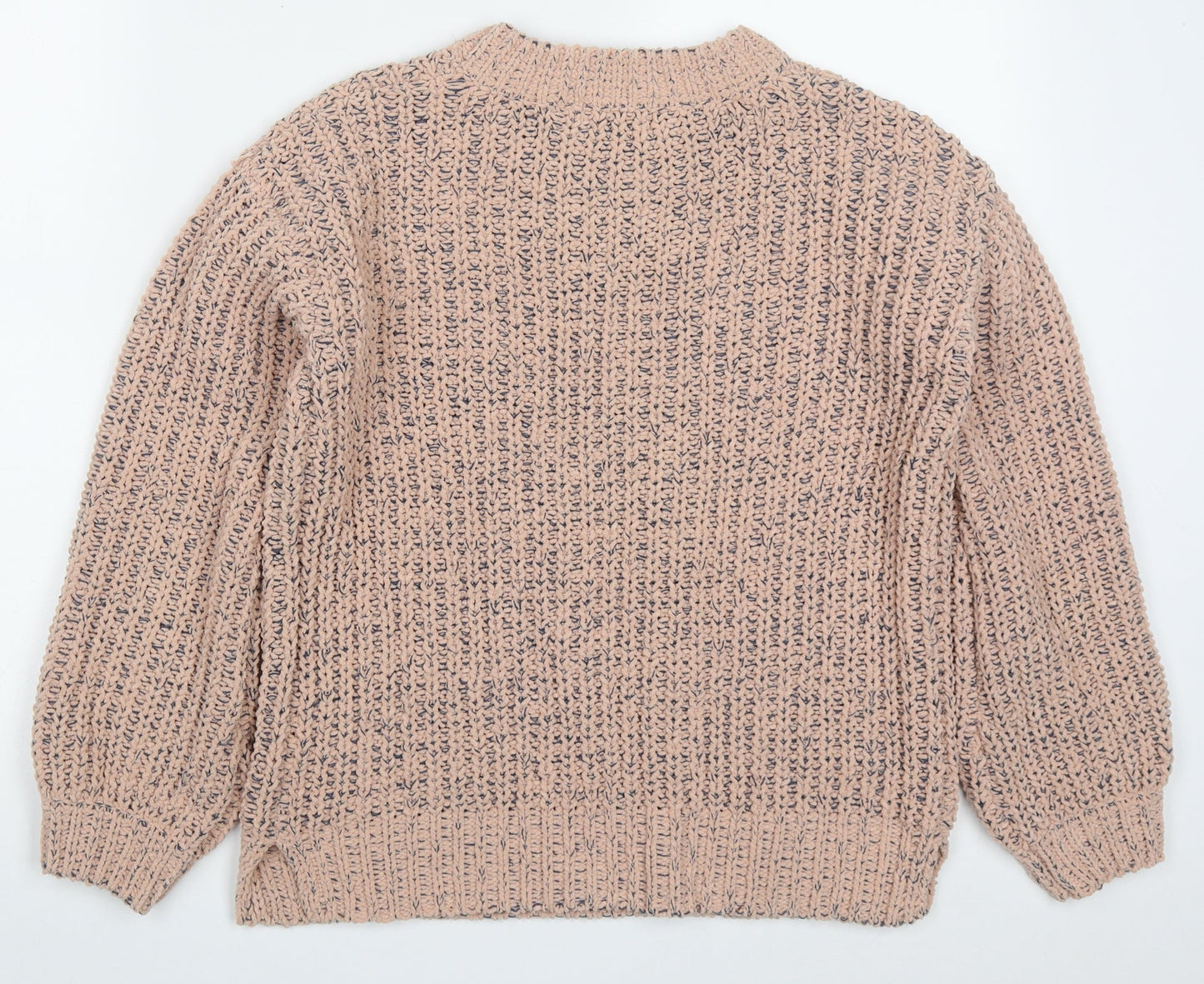 Womens UK Size S Papaya Pink Pullover Jumper