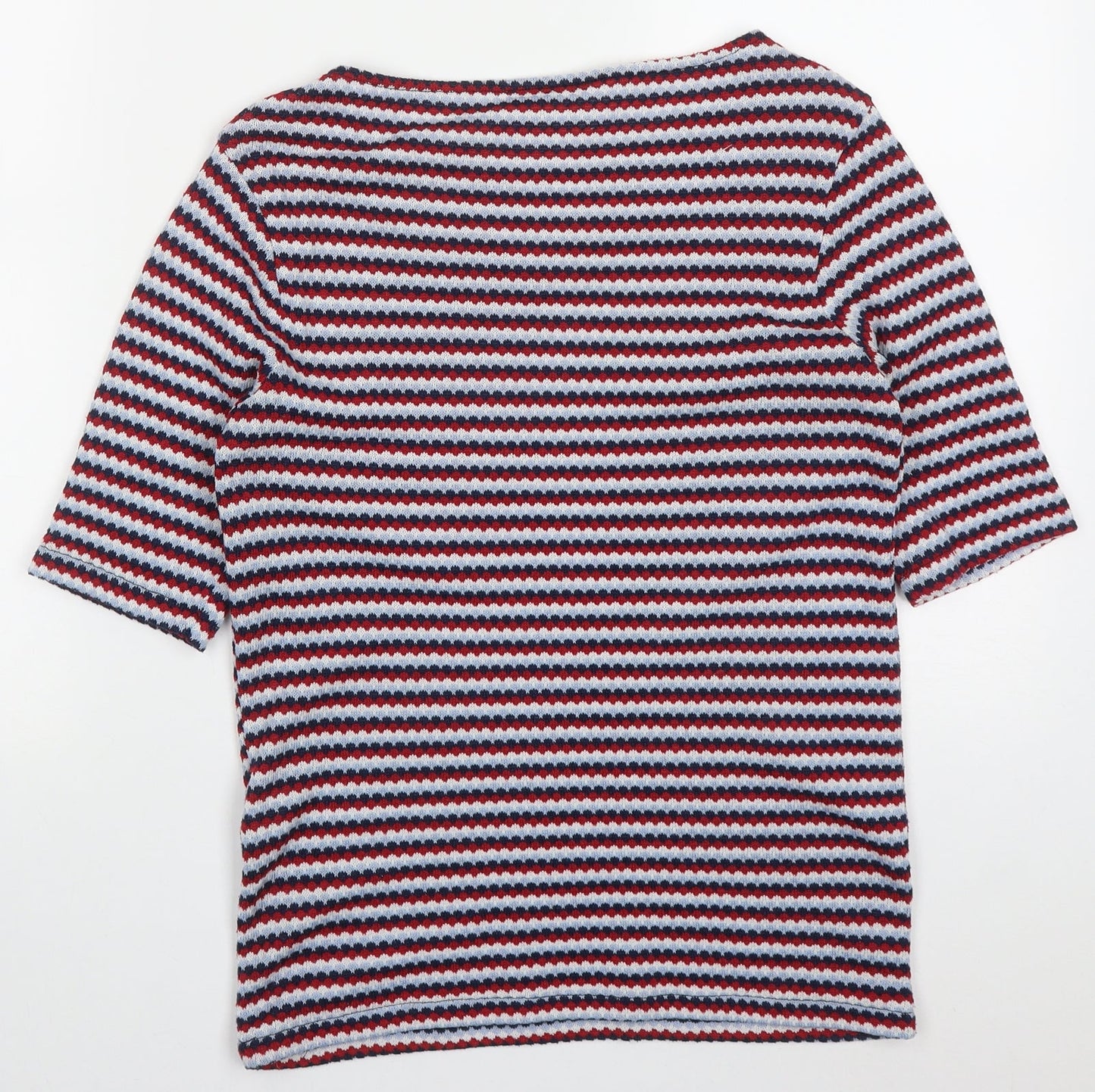 Womens UK Size M Zara Red Basic T-Shirt