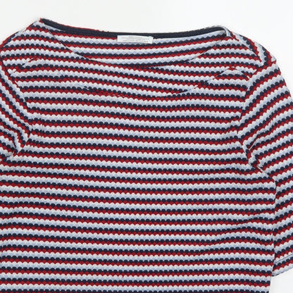 Womens UK Size M Zara Red Basic T-Shirt