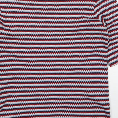 Womens UK Size M Zara Red Basic T-Shirt