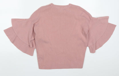 Womens UK Size 6 New Look Pink Pullover Jumper
