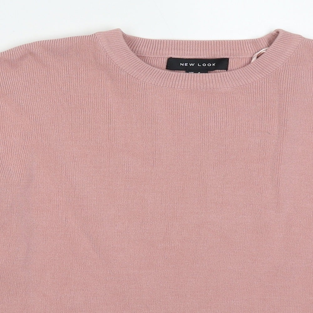 Womens UK Size 6 New Look Pink Pullover Jumper