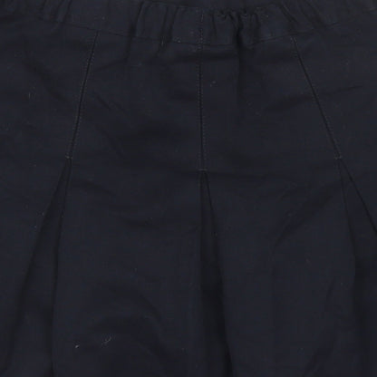 Marks & Spencer Girls Blue  Polyester Pleated Skirt Size 7 Years  Regular  - School Wear