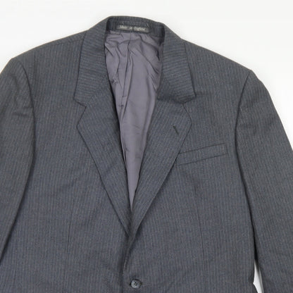 Mens UK Size 40 Burton Regular Grey Suit Jacket