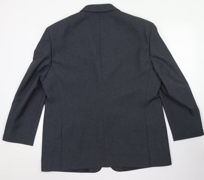 Mens UK Size 46 Greenwoods Classic Regular Grey Suit Jacket