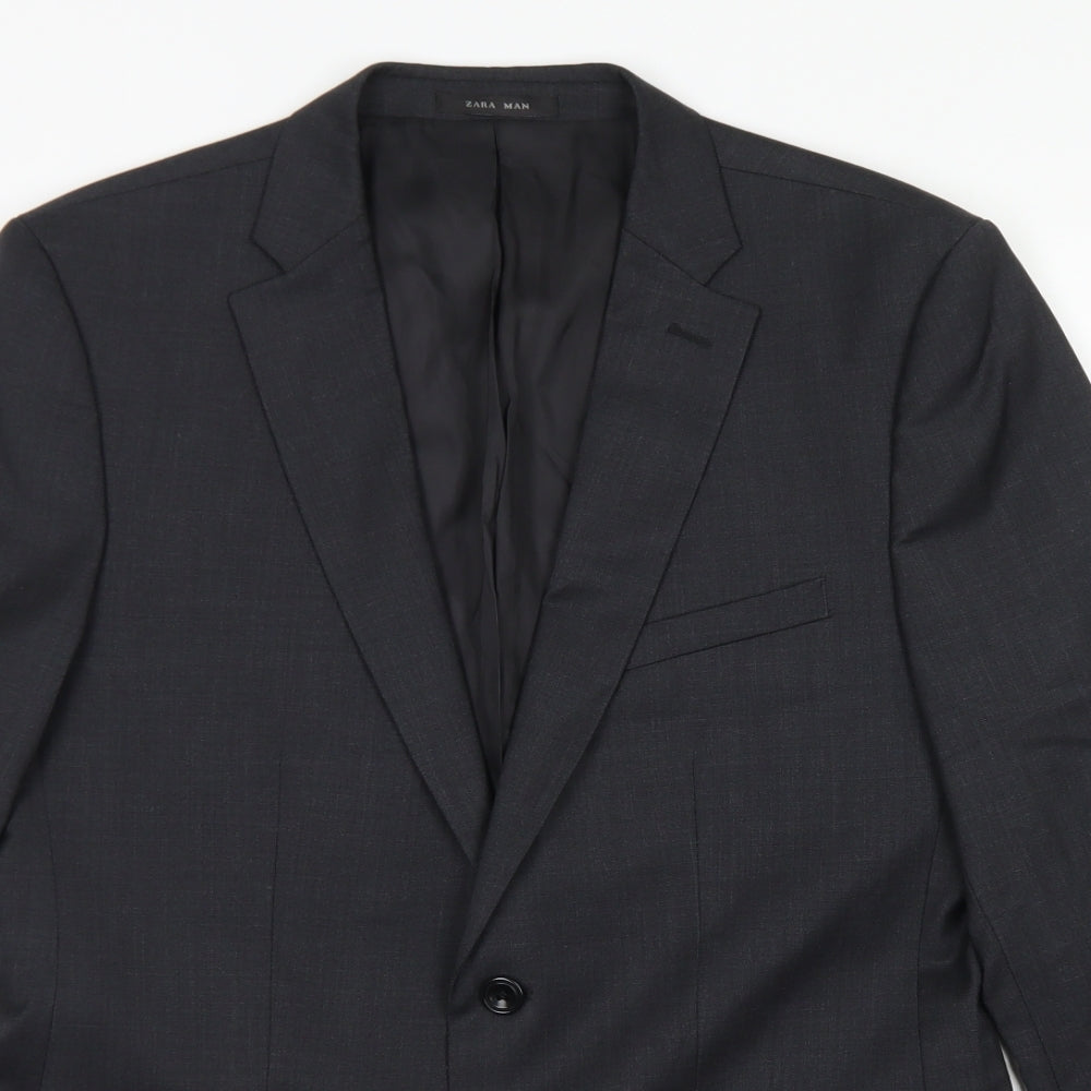 Mens UK Size 36 Zara Regular Grey Suit Jacket
