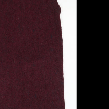 F&F Womens Purple  Acrylic Tank Dress  Size 10  Mock Neck