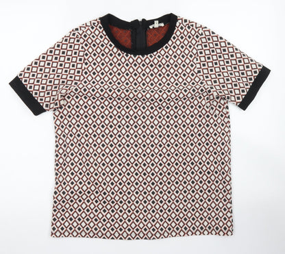 Womens UK Size 10 River Island Ivory Basic Blouse