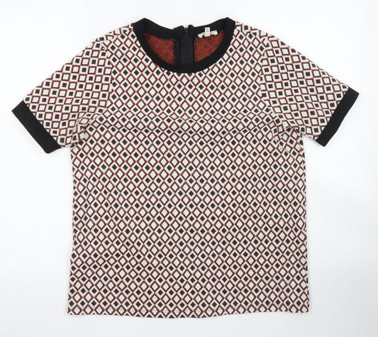 Womens UK Size 10 River Island Ivory Basic Blouse