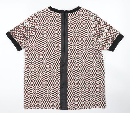 Womens UK Size 10 River Island Ivory Basic Blouse