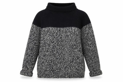 Front view of River Island women’s grey round neck acrylic jumper, size UK 6
