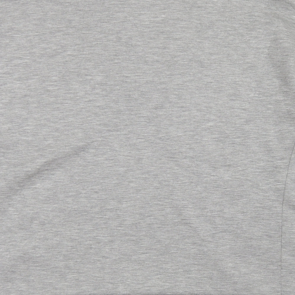 Brand and care label for V by Very women’s grey modal pullover sweatshirt, size M