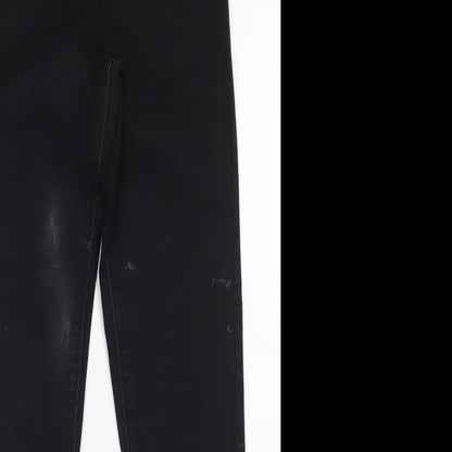 Womens UK Size 8 Papaya Regular Fit Skinny Black Jeans