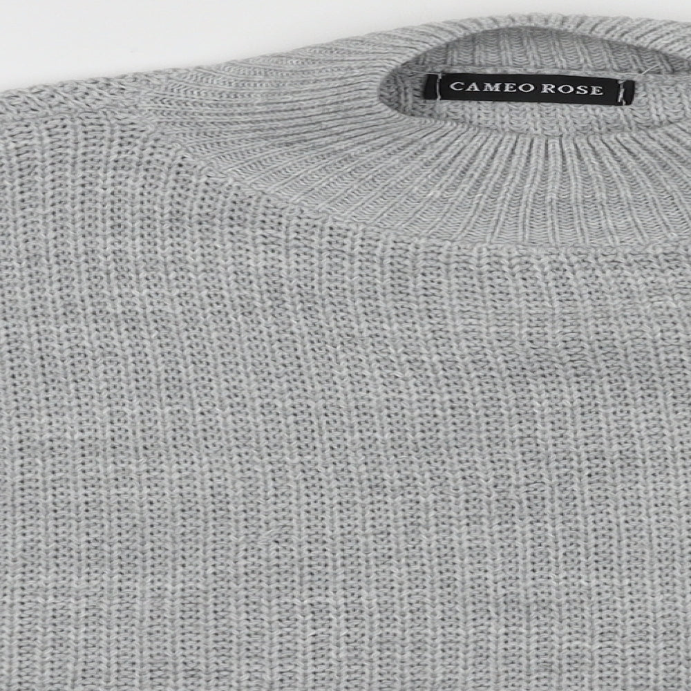 Womens UK Size M Cameo Rose Grey Pullover Jumper