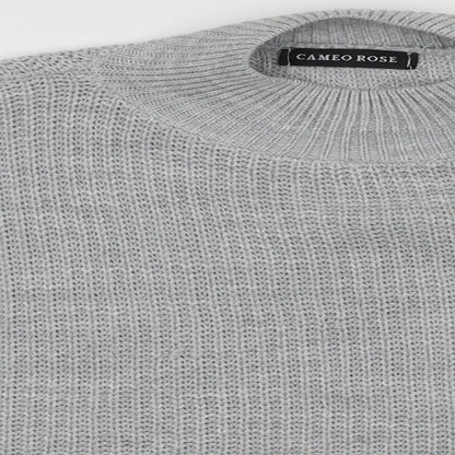 Womens UK Size M Cameo Rose Grey Pullover Jumper
