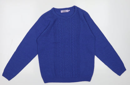 Womens UK Size S EWM Blue Pullover Jumper