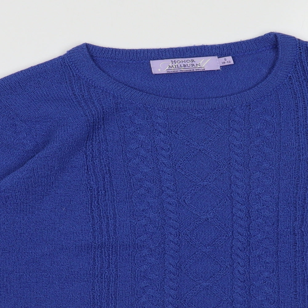 Womens UK Size S EWM Blue Pullover Jumper