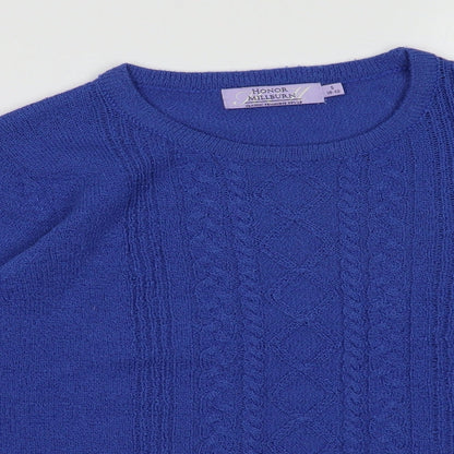 Womens UK Size S EWM Blue Pullover Jumper