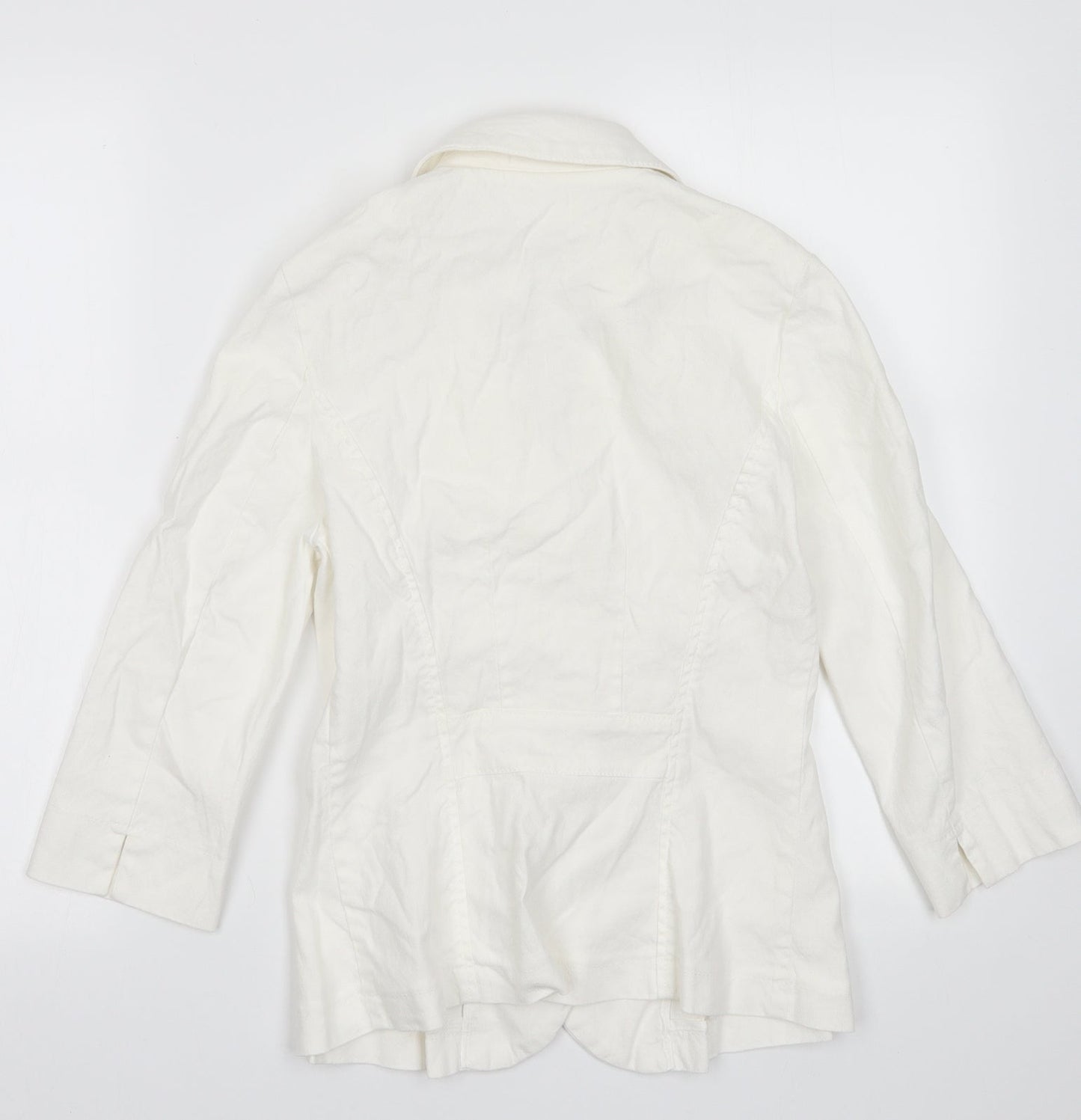 Womens UK Size 8 Marks and Spencer White Jacket