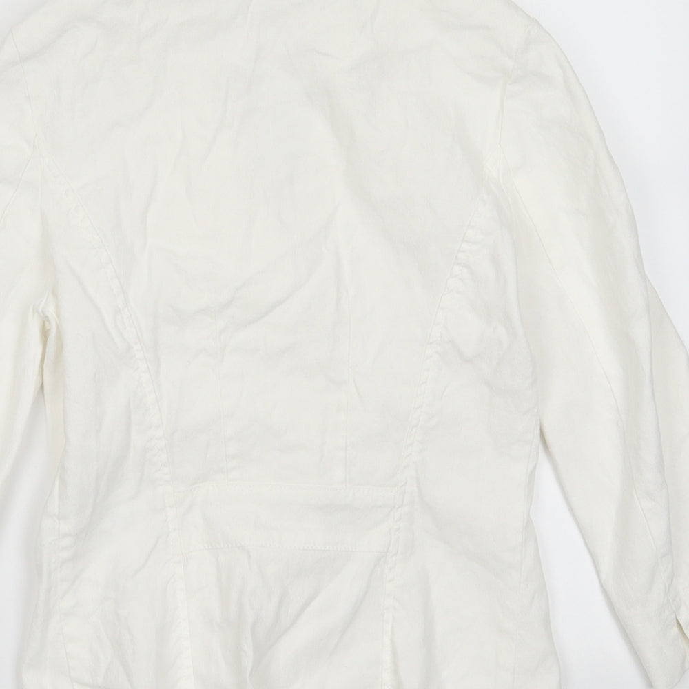 Womens UK Size 8 Marks and Spencer White Jacket