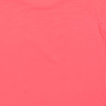 Womens UK Size S Preworn Pink Basic T-Shirt