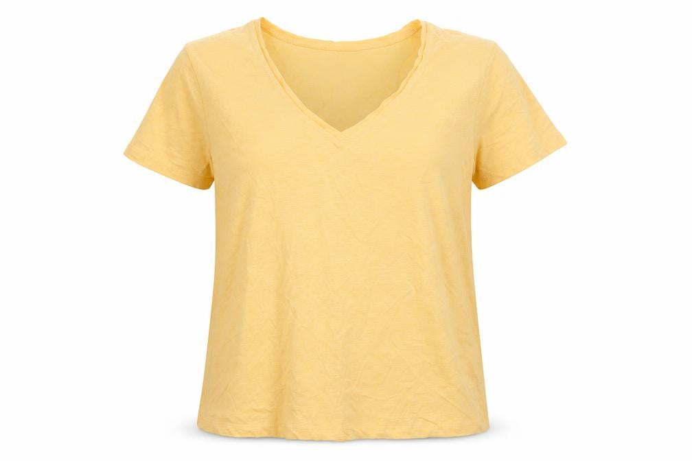 Womens UK Size 14 Preworn Orange Basic T-Shirt