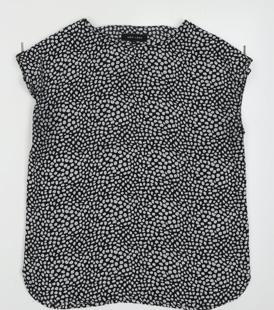 Womens UK Size 8 New Look Black Basic Tank