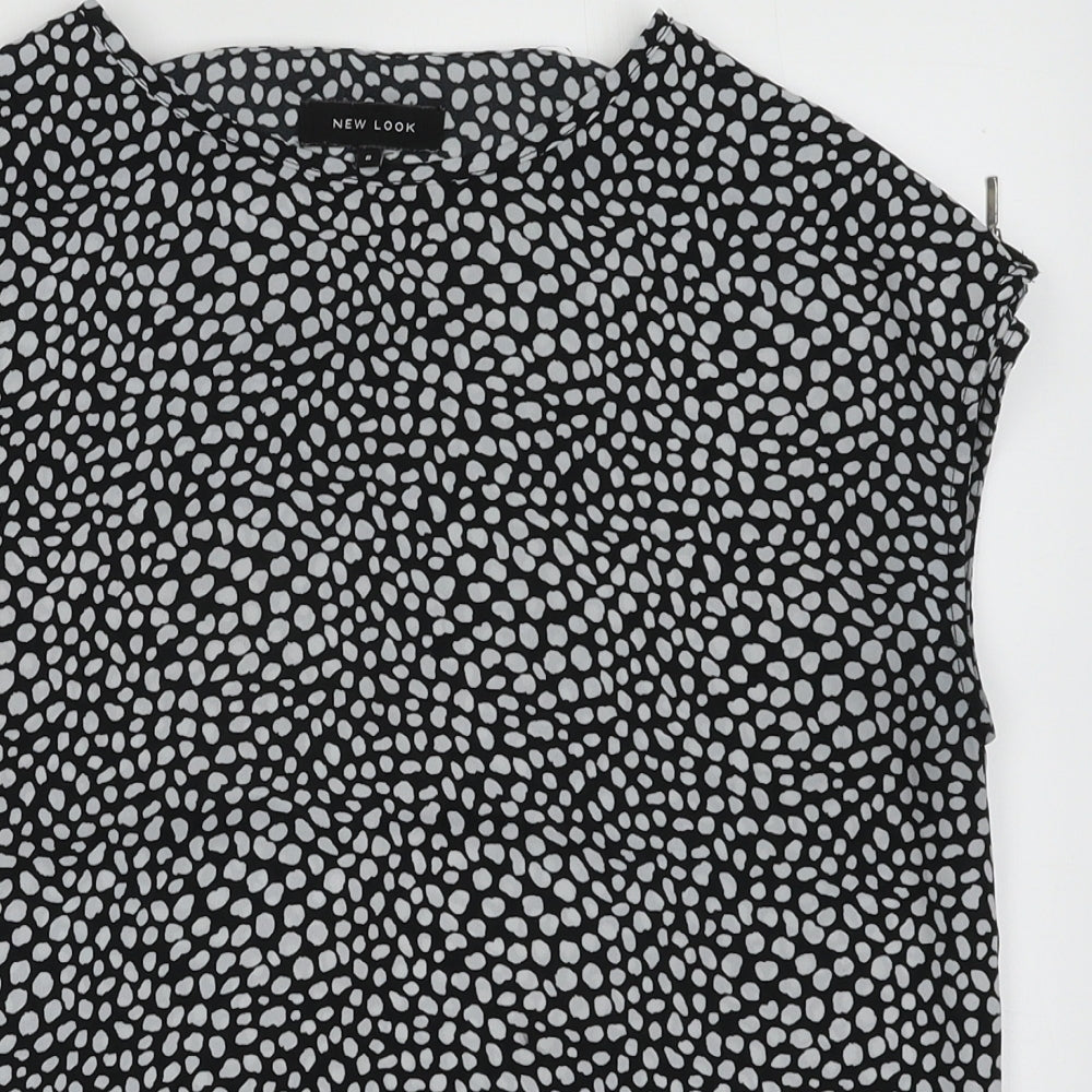 Womens UK Size 8 New Look Black Basic Tank