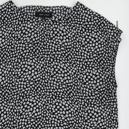 Womens UK Size 8 New Look Black Basic Tank