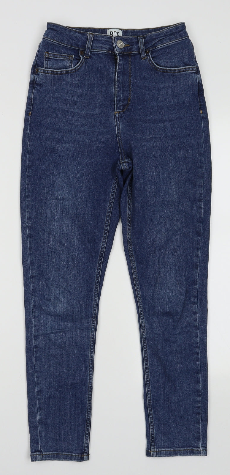 Urban Outfitters Womens Blue  Cotton Skinny Jeans Size 28 L30 in Regular Button