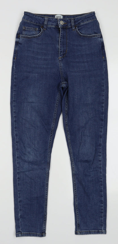 Urban Outfitters Womens Blue  Cotton Skinny Jeans Size 28 L30 in Regular Button