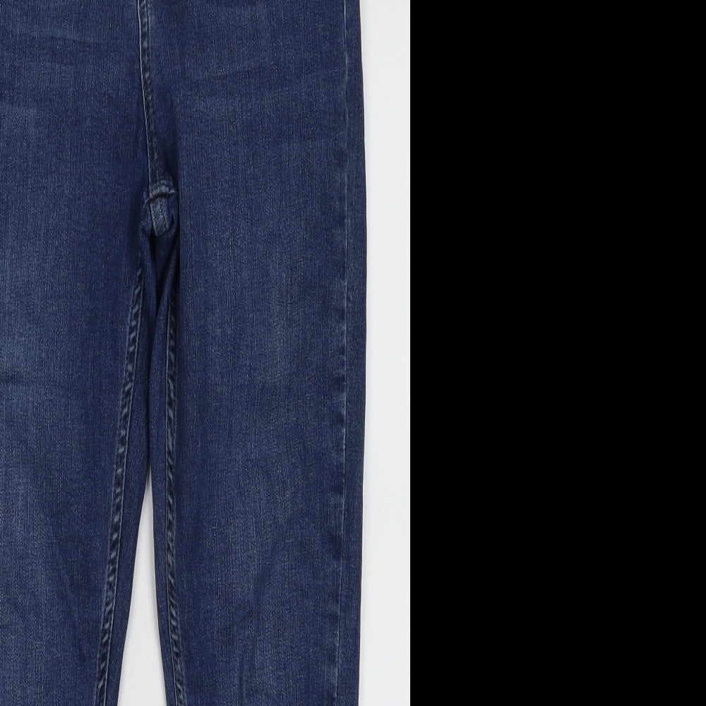 Urban Outfitters Womens Blue  Cotton Skinny Jeans Size 28 L30 in Regular Button