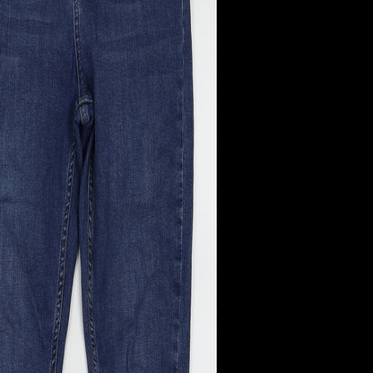 Urban Outfitters Womens Blue  Cotton Skinny Jeans Size 28 L30 in Regular Button