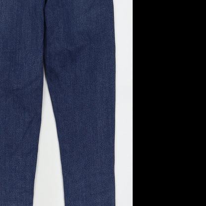 Urban Outfitters Womens Blue  Cotton Skinny Jeans Size 28 L30 in Regular Button