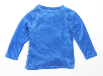 Chill Out Boys Blue Solid Polyester  Pyjama Top Size 4-5 Years
