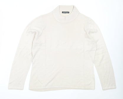 Womens UK Size M Bonmarché Beige Pullover Jumper