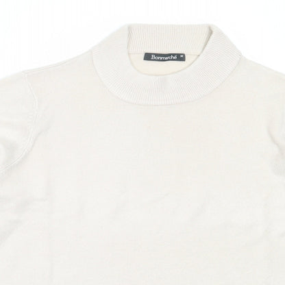 Womens UK Size M Bonmarché Beige Pullover Jumper