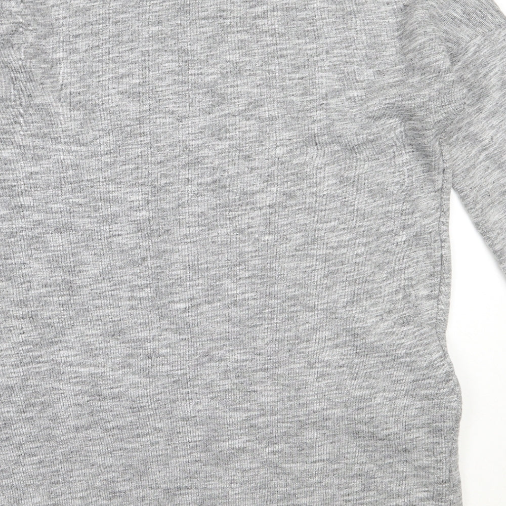 Womens UK Size 8 New Look Grey Tunic Jumper
